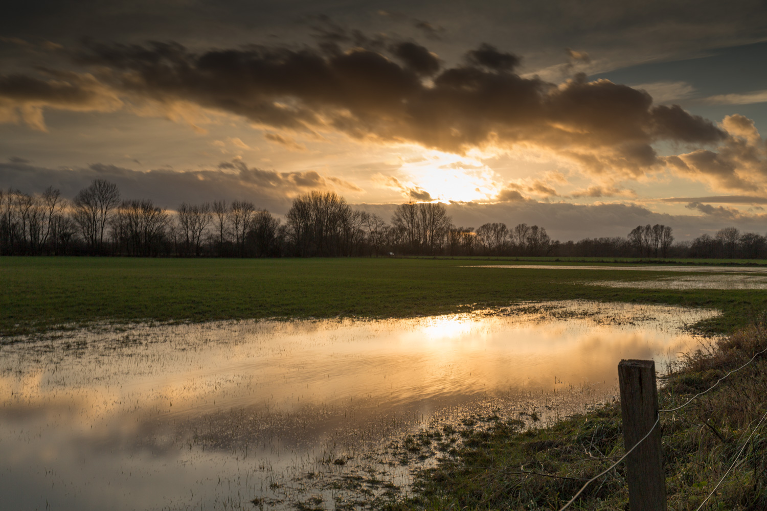 Sonnenuntergang in Laatzen