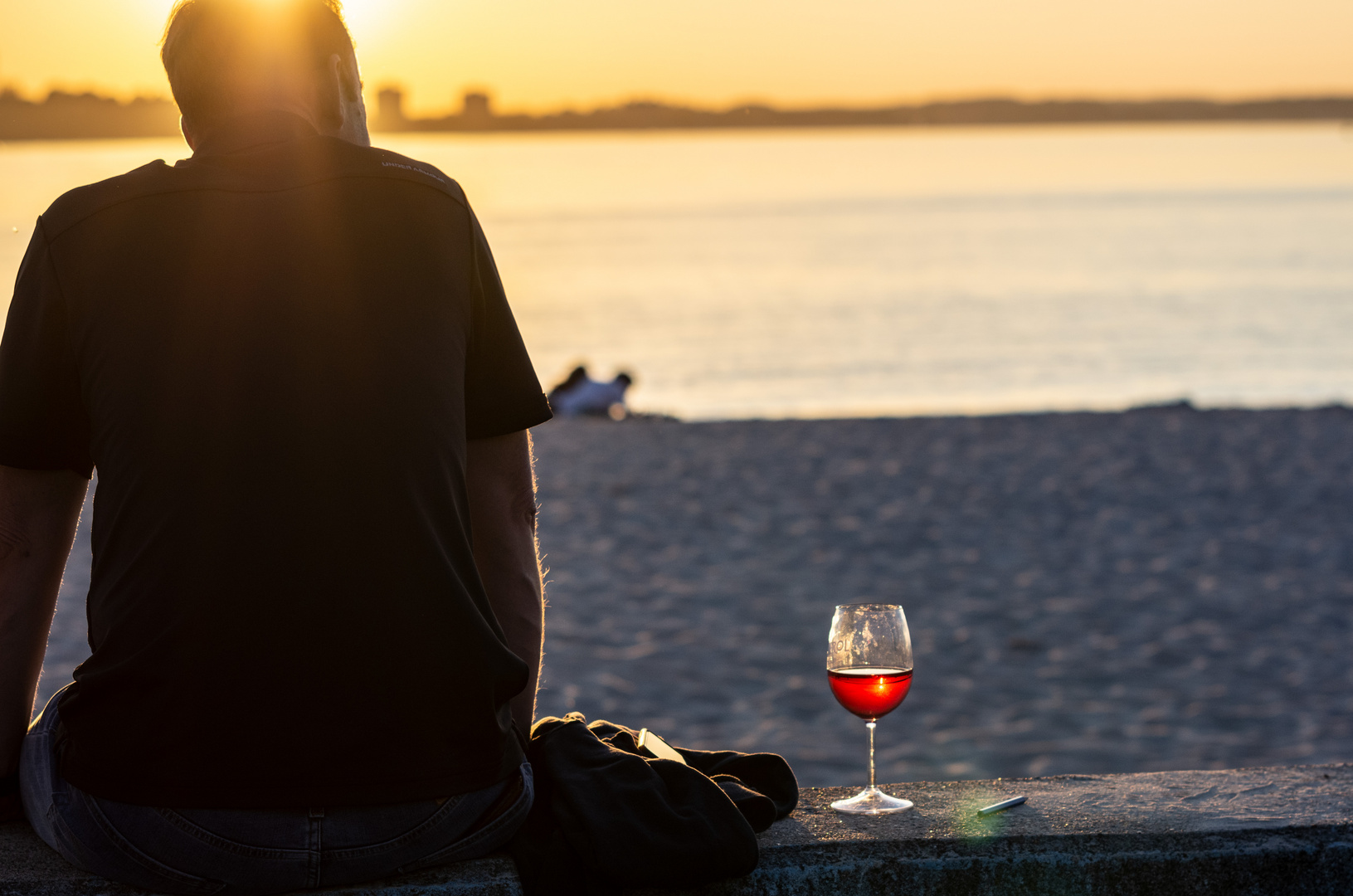 Sonnenuntergang in Laboe