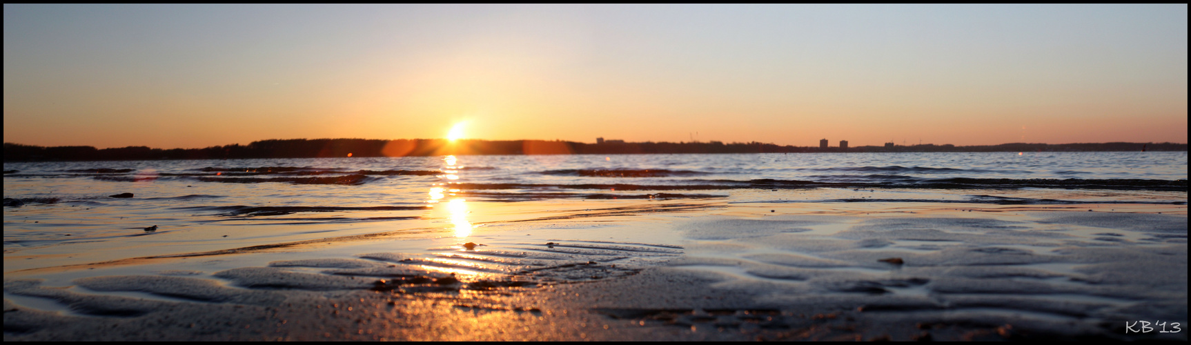 Sonnenuntergang in Laboe