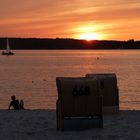 Sonnenuntergang in Laboe an der Kieler Förde