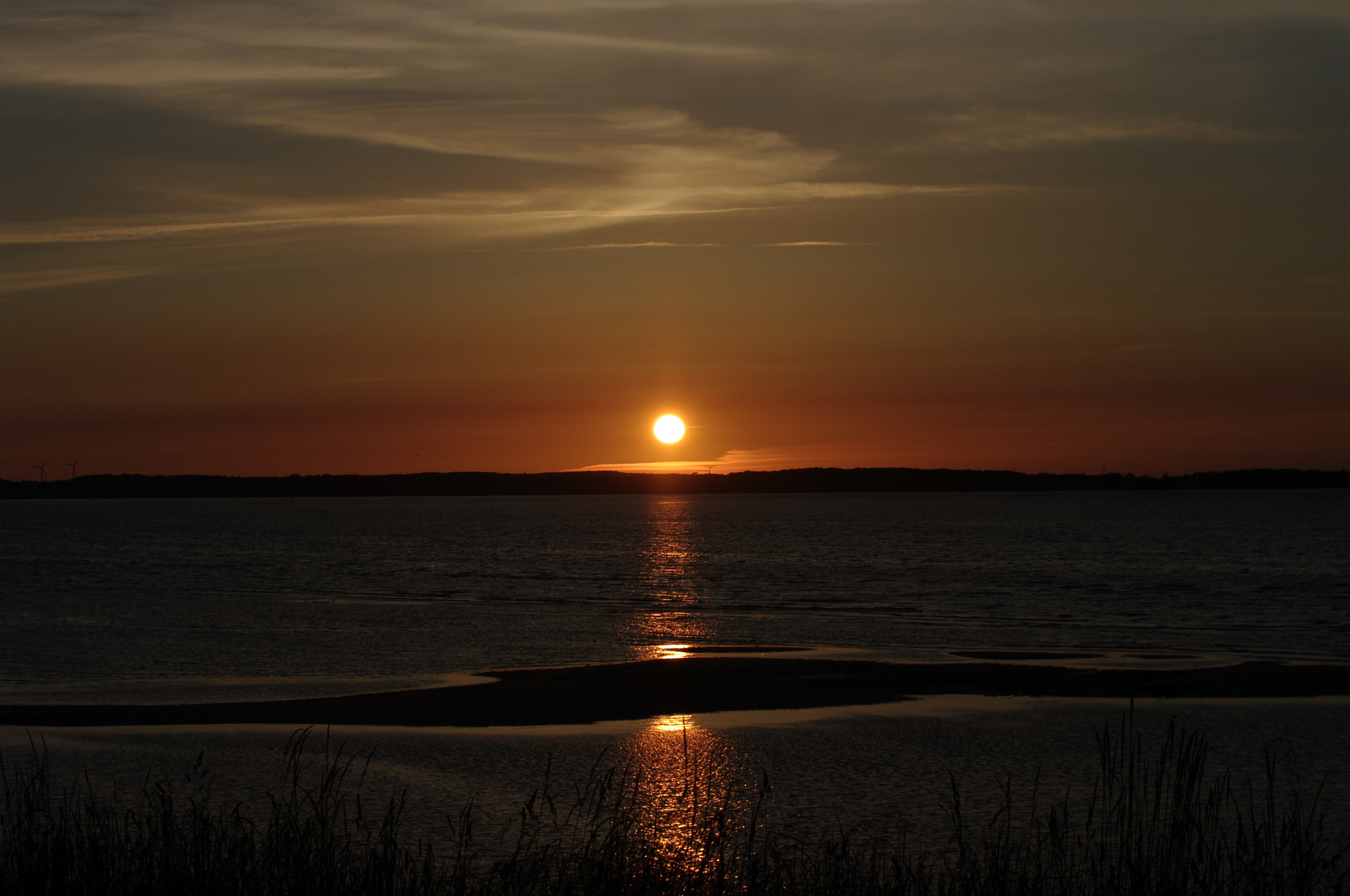 Sonnenuntergang in Laboe Ostsee