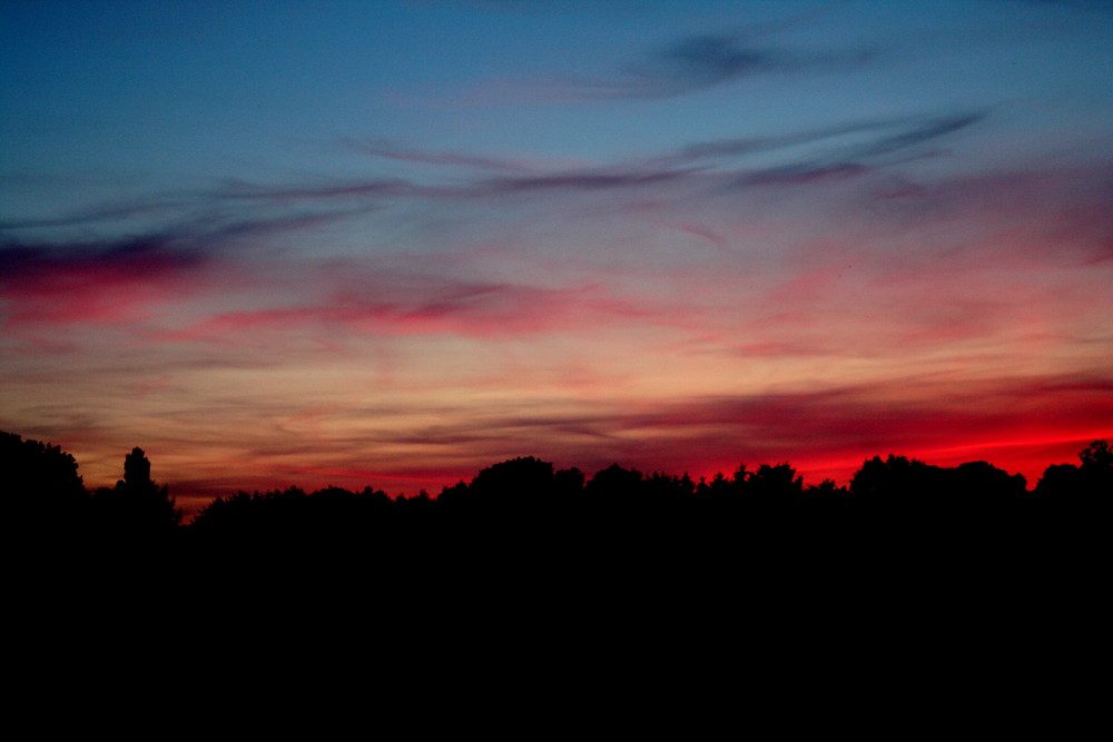 Sonnenuntergang in Lage