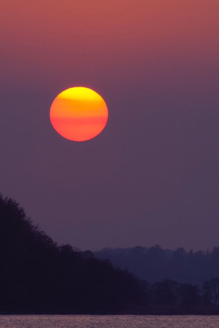 Sonnenuntergang in Langballigau, 1.Version