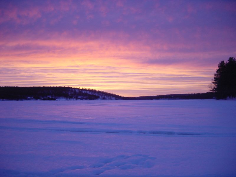 Sonnenuntergang in Lappland 02/03