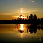 Sonnenuntergang in Lappland