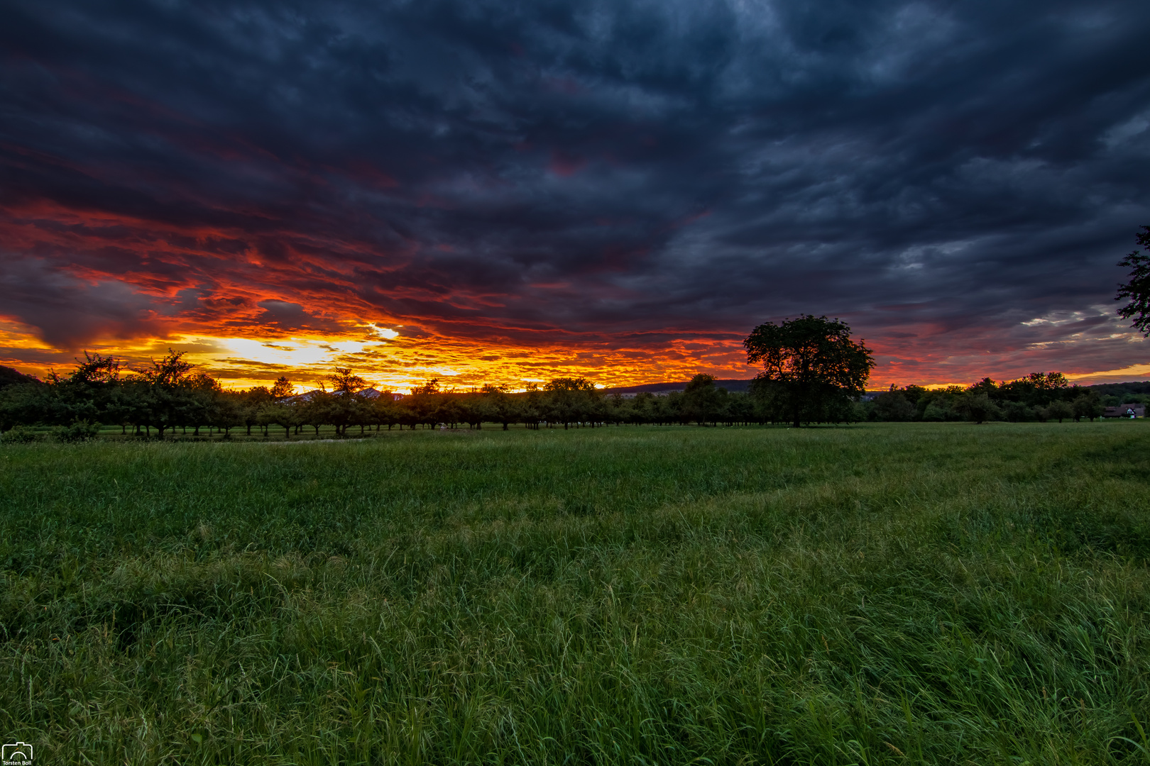 Sonnenuntergang in Lauchringen