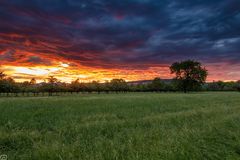 Sonnenuntergang in Lauchringen