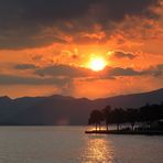 Sonnenuntergang in Lazise 2011