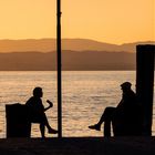 Sonnenuntergang in Lazise/Gardasee