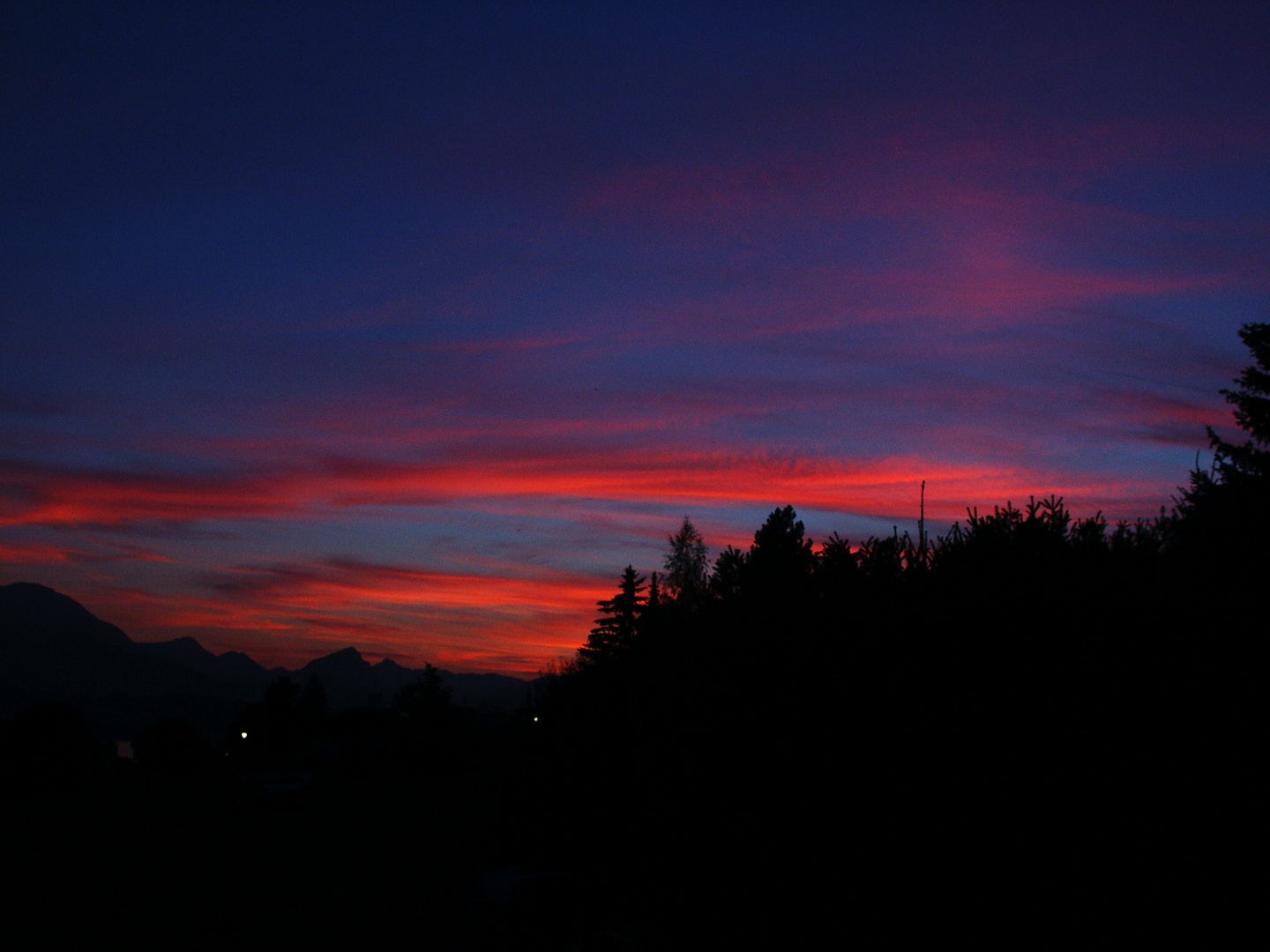 Sonnenuntergang in Lechbruck