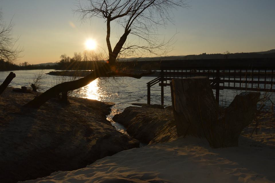 Sonnenuntergang  in Leibstadt 