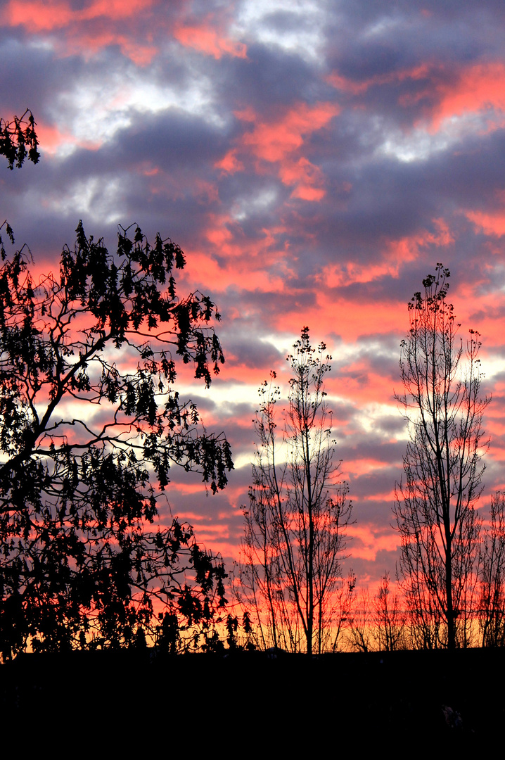 Sonnenuntergang in Leipzig