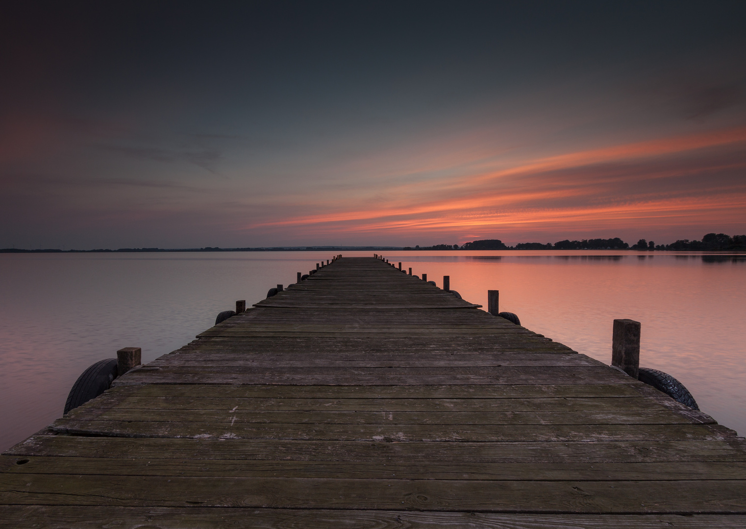 Sonnenuntergang in Lembruch (Dümmer See)