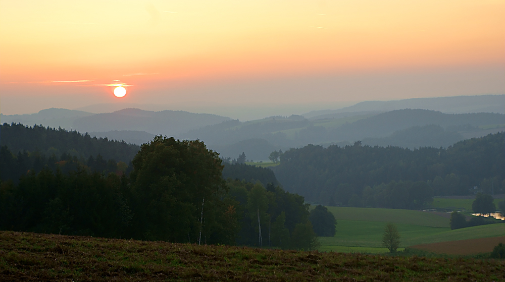 Sonnenuntergang in Leuchtenberg