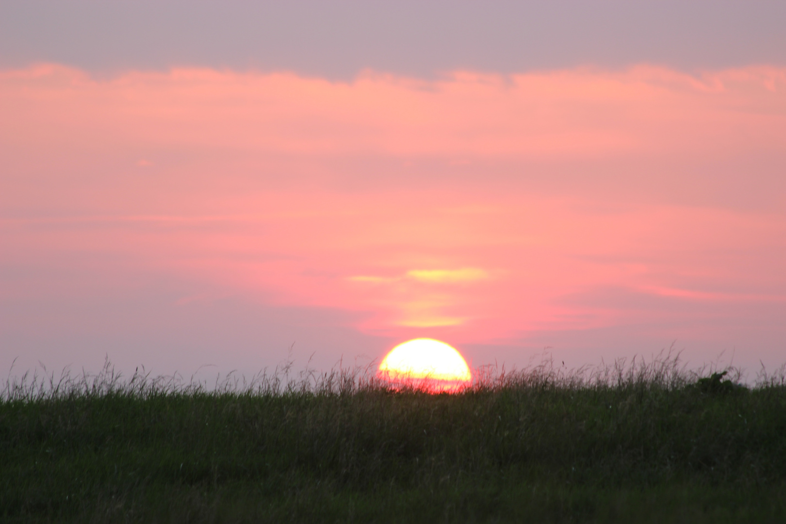 Sonnenuntergang in Leverkusen