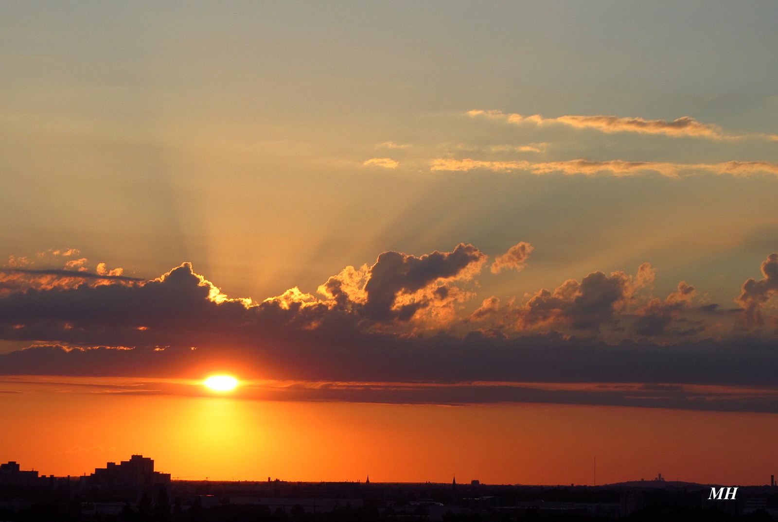 Sonnenuntergang in Lichtenrade