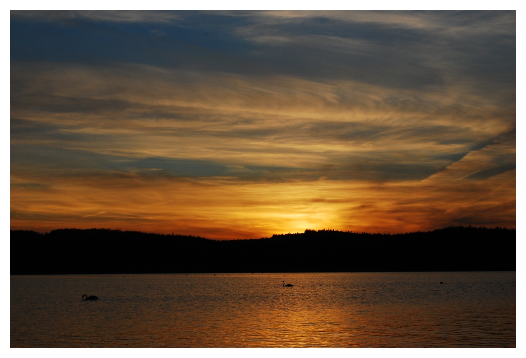 Sonnenuntergang in Lietzow auf Rügen