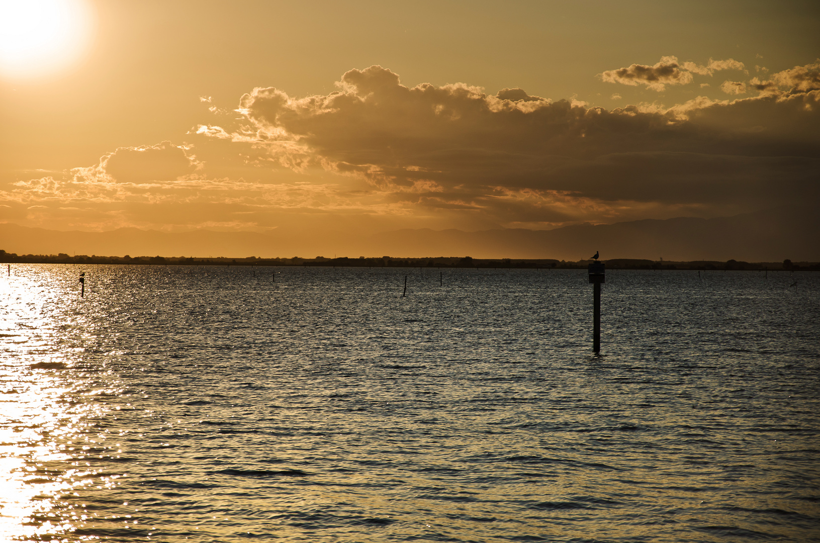 Sonnenuntergang in Lignano