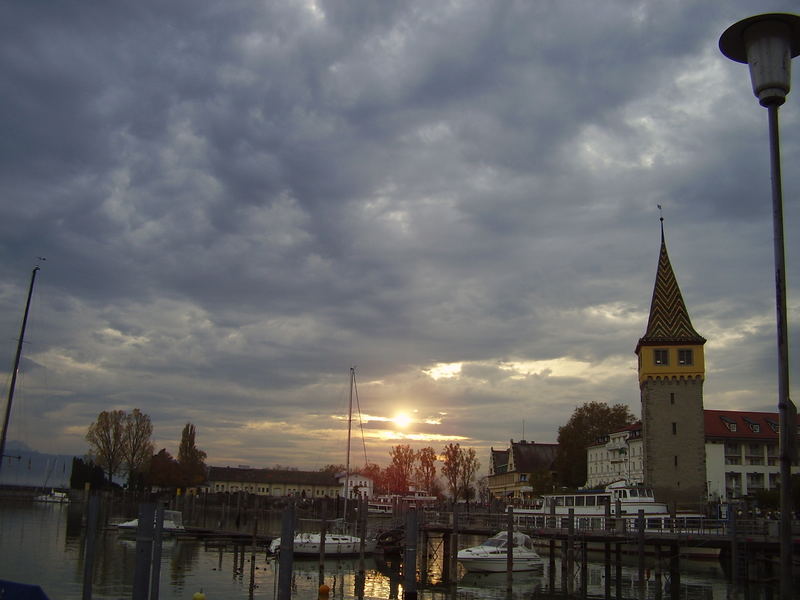 sonnenuntergang in lindau..