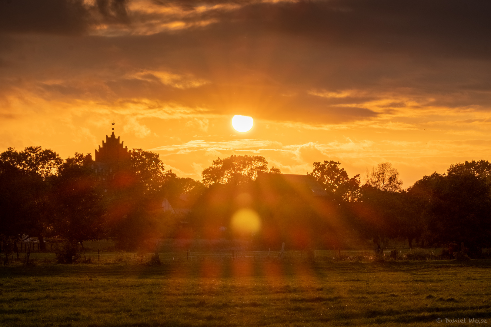 Sonnenuntergang in Linum Brandenburg