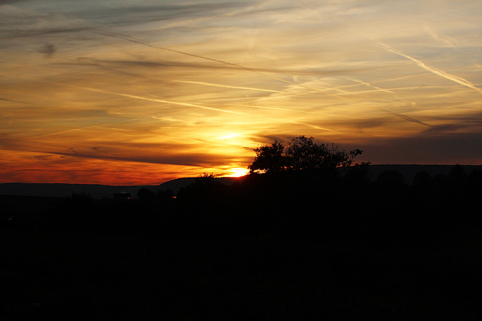 Sonnenuntergang in Lobach