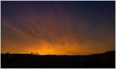 Sonnenuntergang in Lörrach