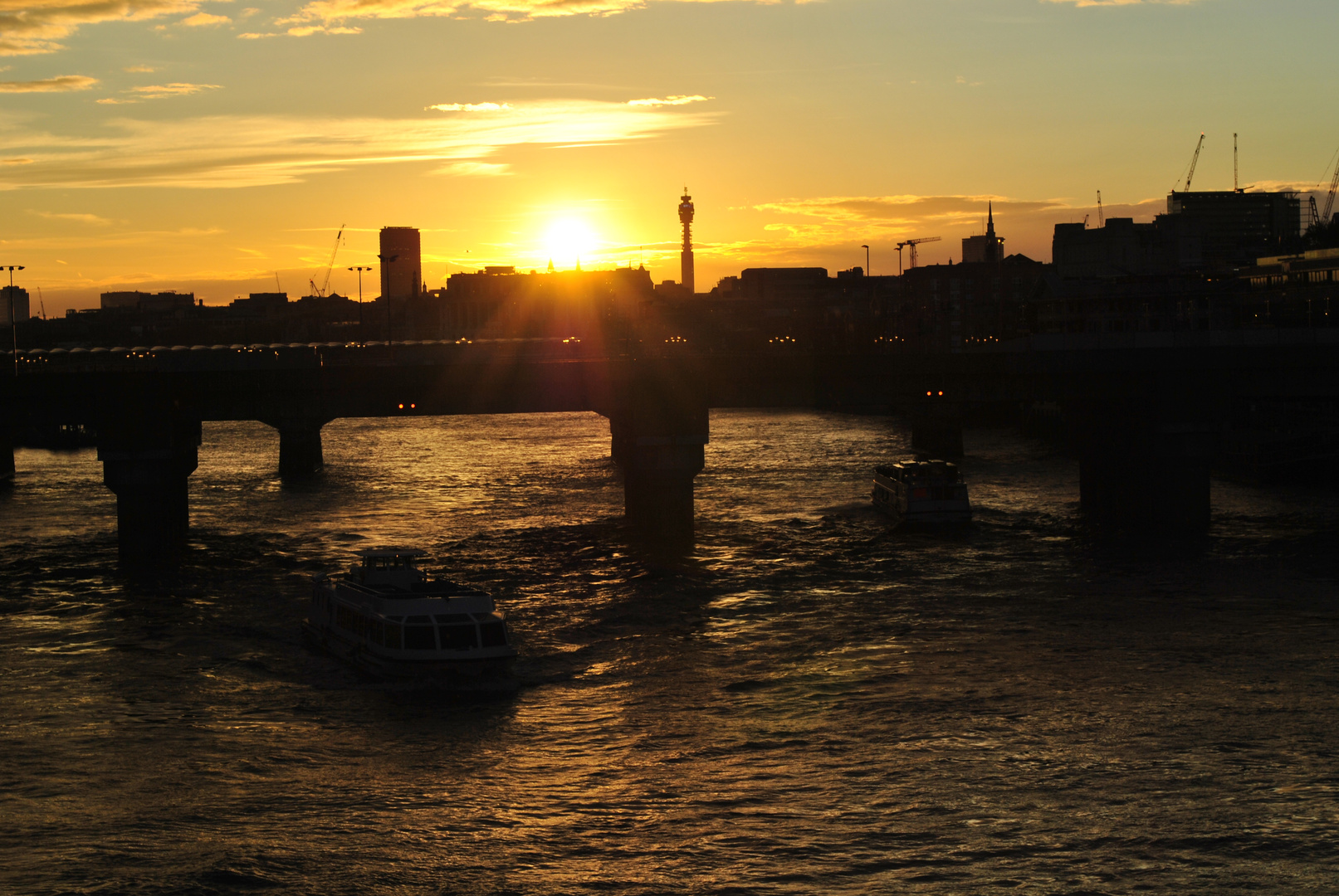 Sonnenuntergang in London