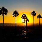 Sonnenuntergang in Los Angeles - wenn auch nur über einem Parkplatz