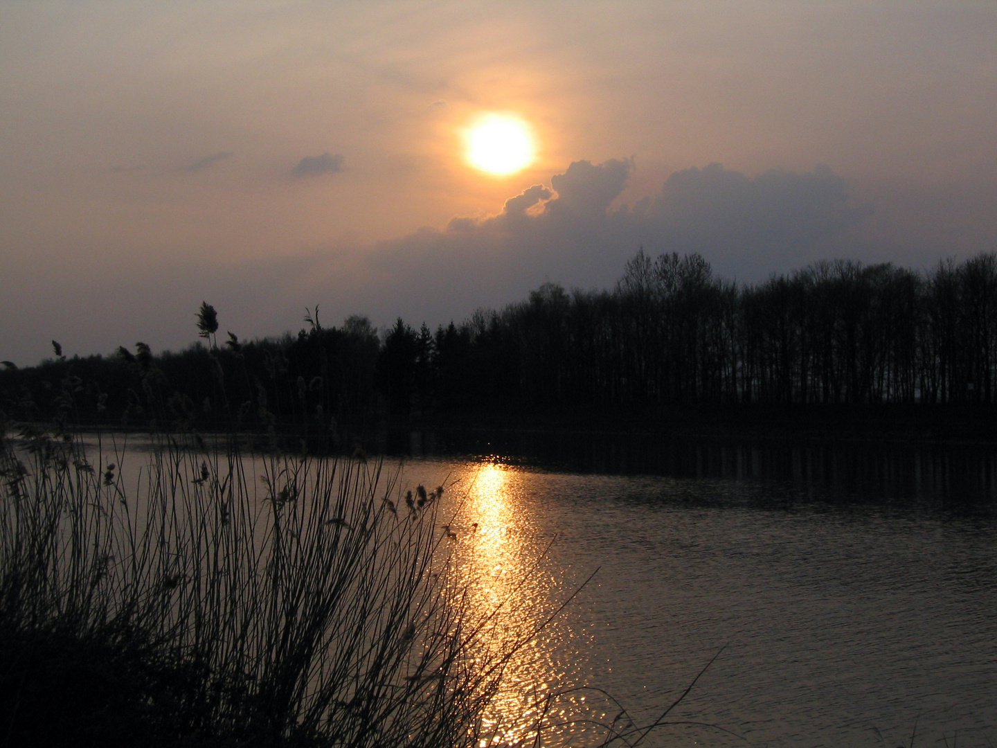 Sonnenuntergang in Lübbecke am Kanal