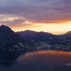 Sonnenuntergang in Lugano 2