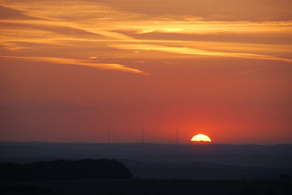 Sonnenuntergang in Luxemburg