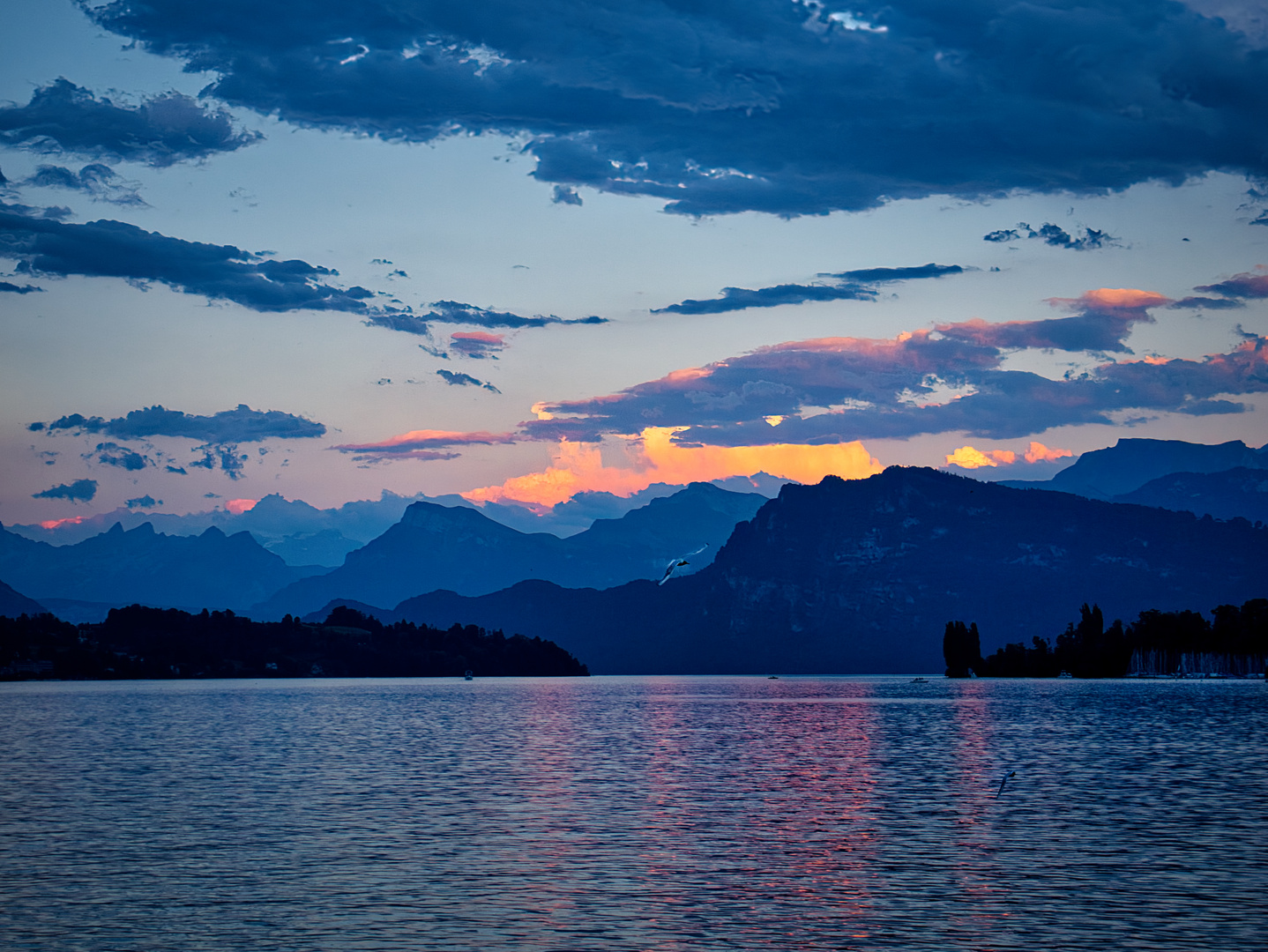 Sonnenuntergang in Luzern