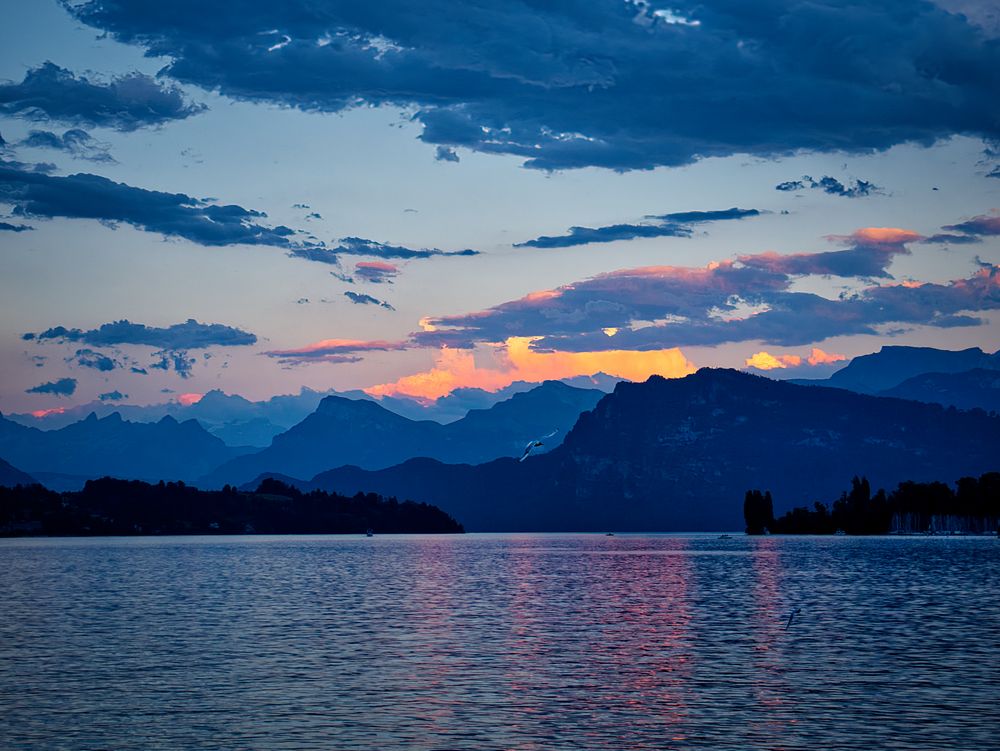 Sonnenuntergang in Luzern