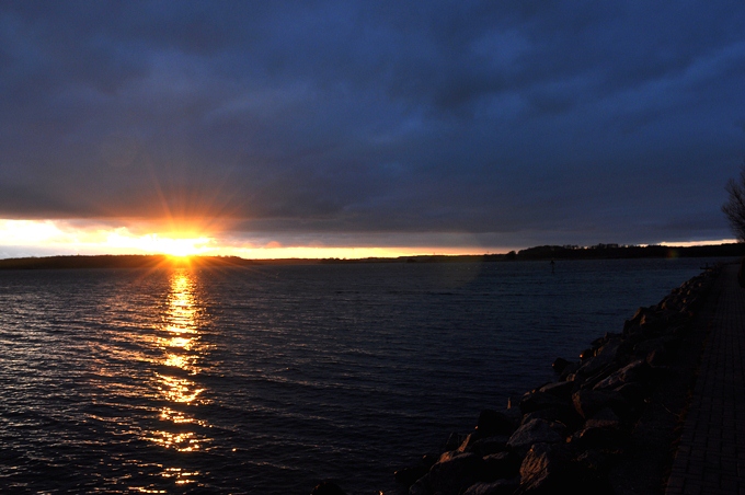 Sonnenuntergang in Maasholm