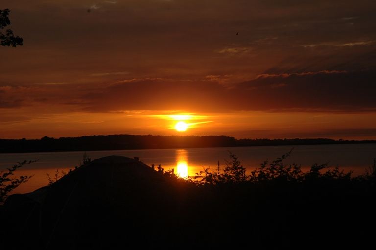 Sonnenuntergang in Madescov DK