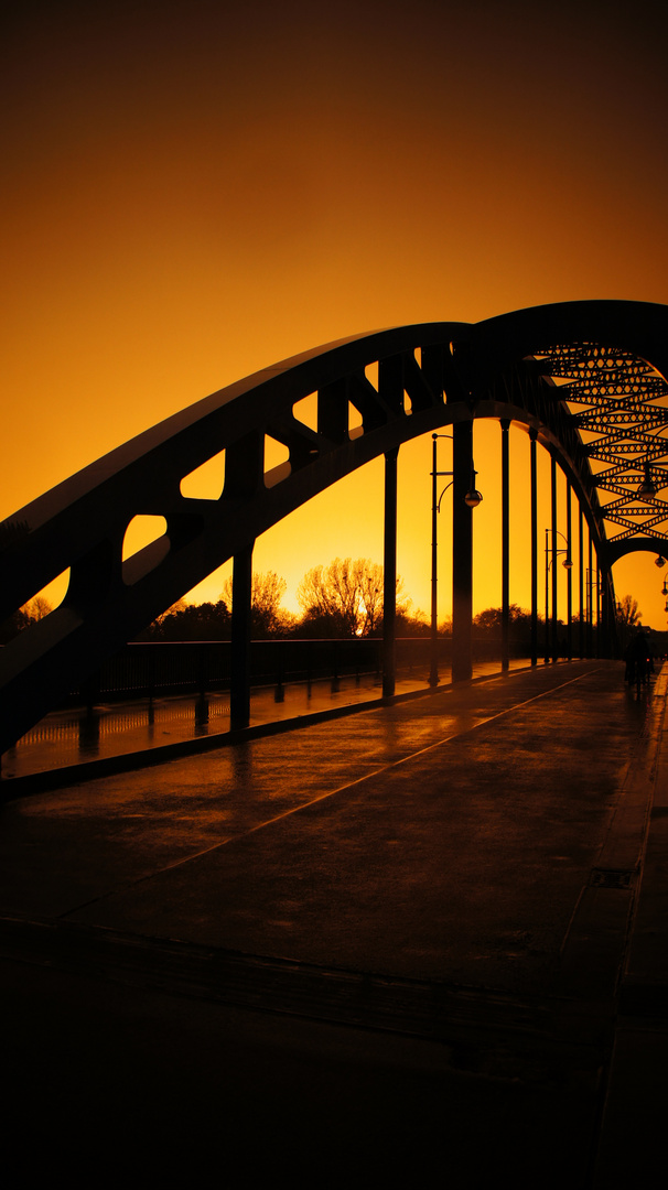 Sonnenuntergang in Magdeburg