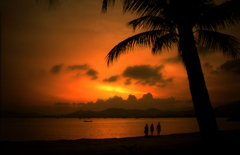 Sonnenuntergang in Malaysia