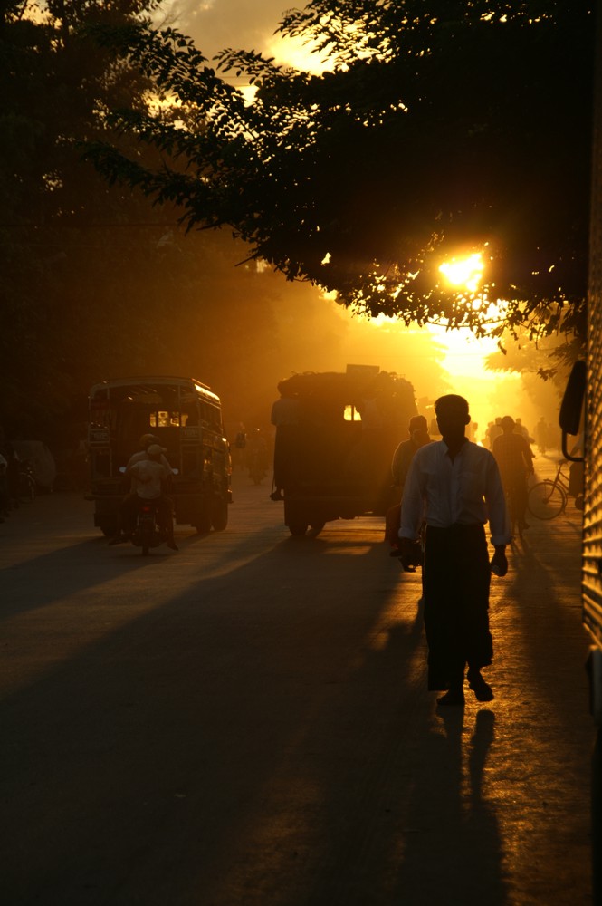 Sonnenuntergang in Mandalay