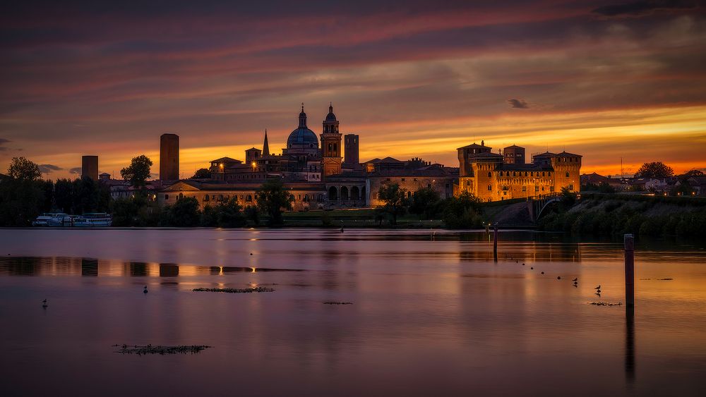 Sonnenuntergang in Mantua