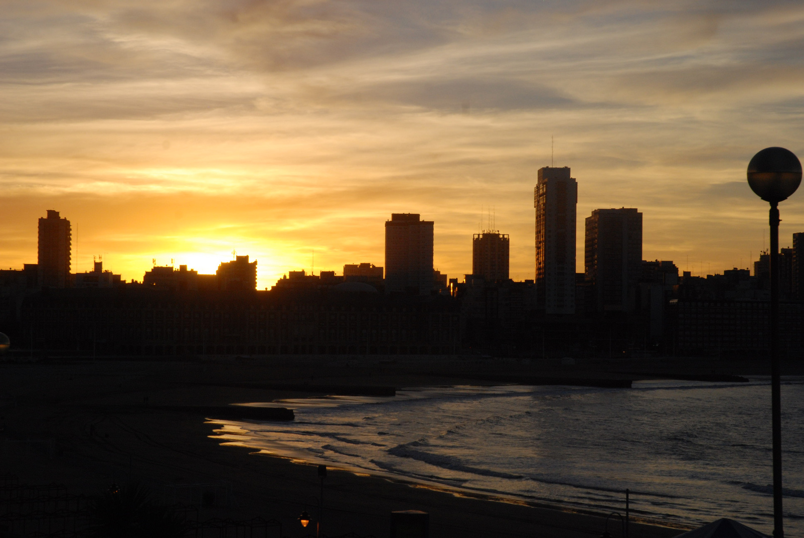 Sonnenuntergang in Mar del Plata
