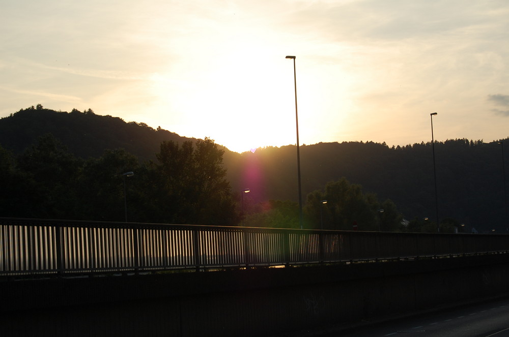 Sonnenuntergang in Marburg