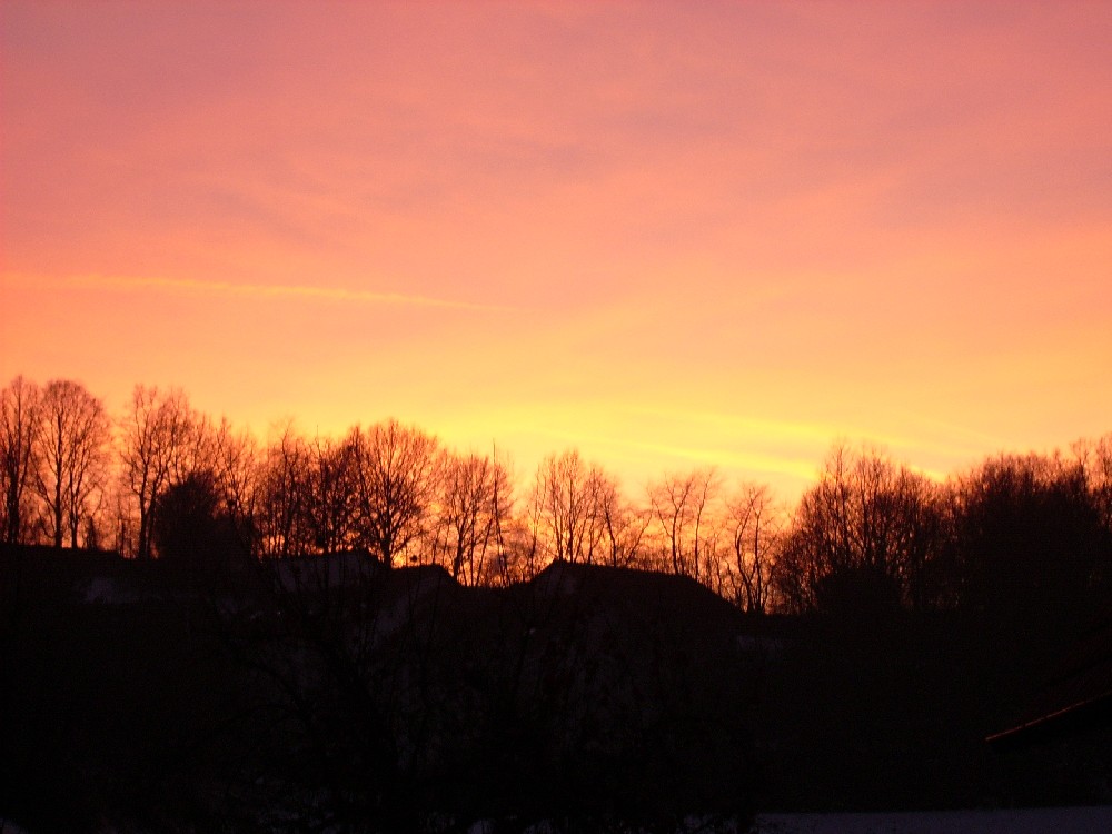 Sonnenuntergang in Marburg