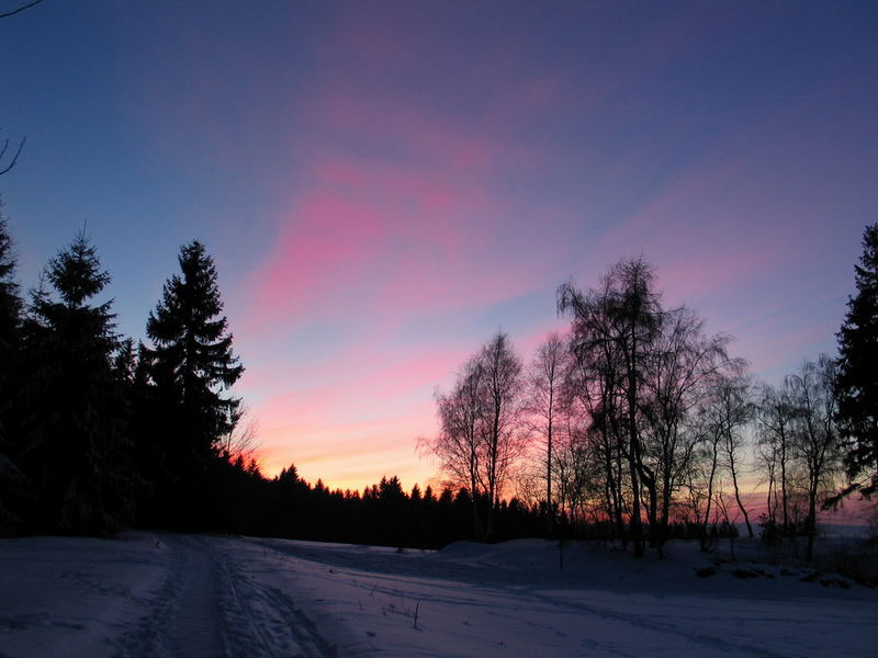 Sonnenuntergang in Marienberg