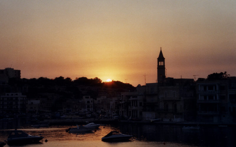 Sonnenuntergang in Marsaskala