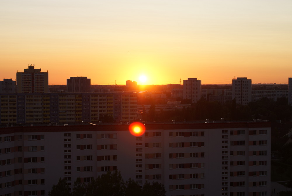 Sonnenuntergang in Marzahn