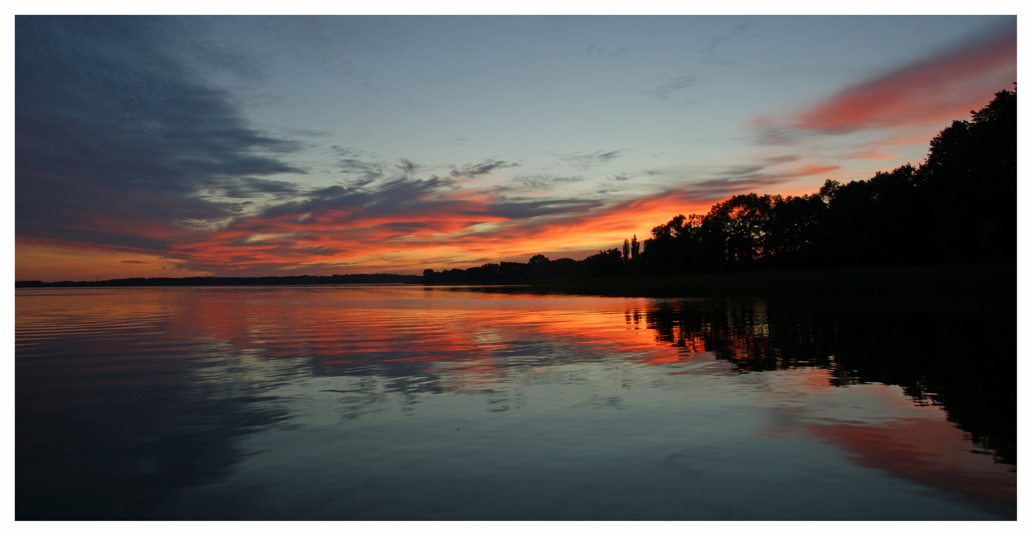 Sonnenuntergang in  Masuren