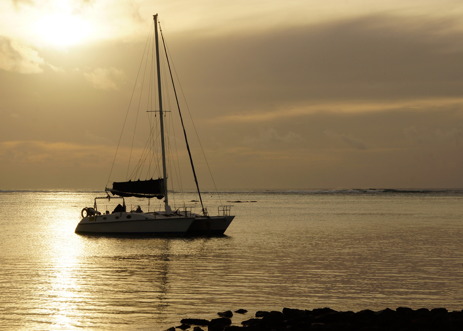 Sonnenuntergang in Mauritius