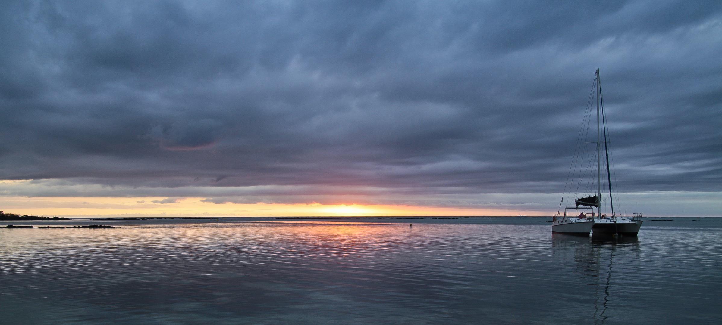 Sonnenuntergang in Mauritius