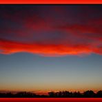 Sonnenuntergang in Mc Laren Vale vom Camping Ground