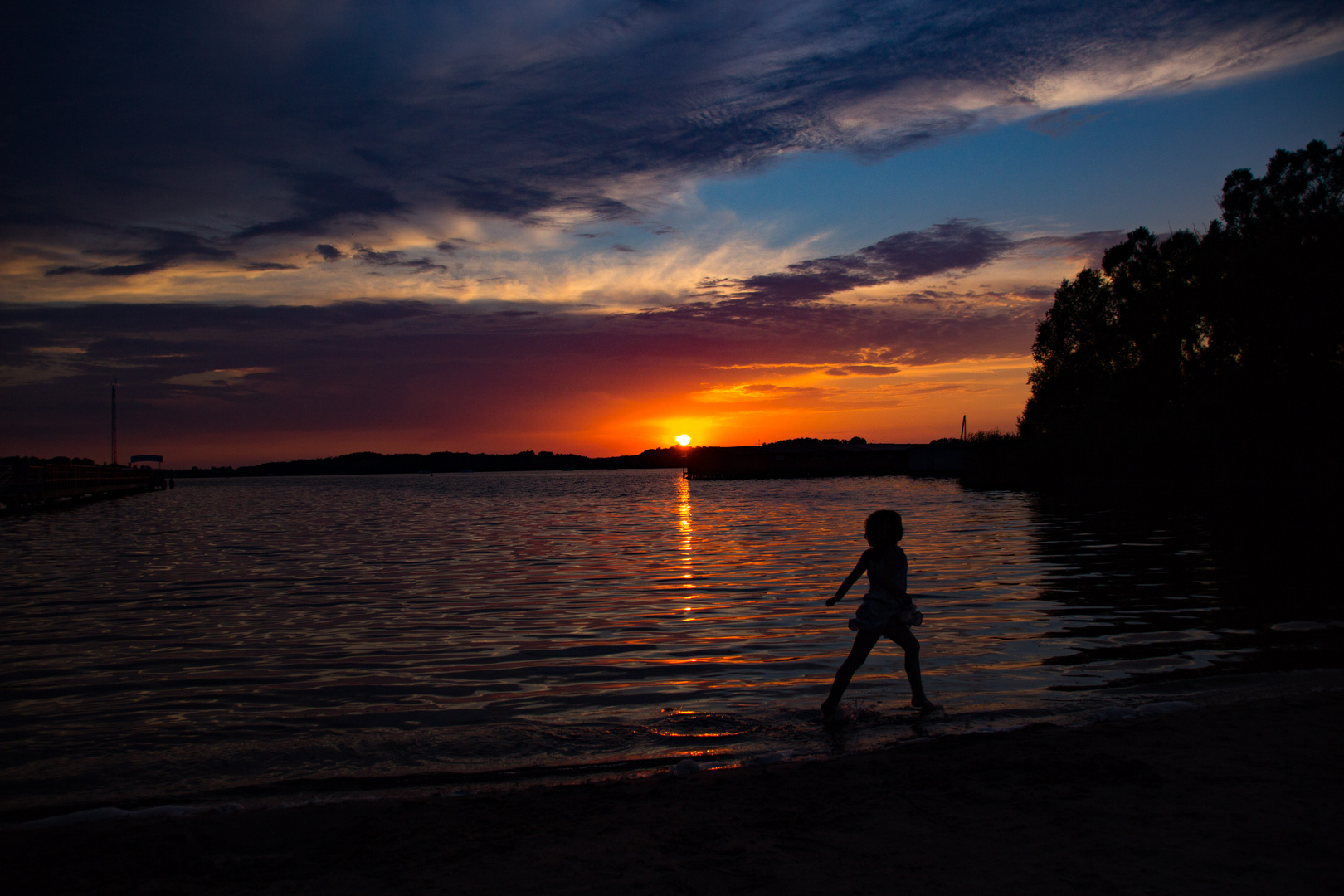 Sonnenuntergang in Mecklenburg